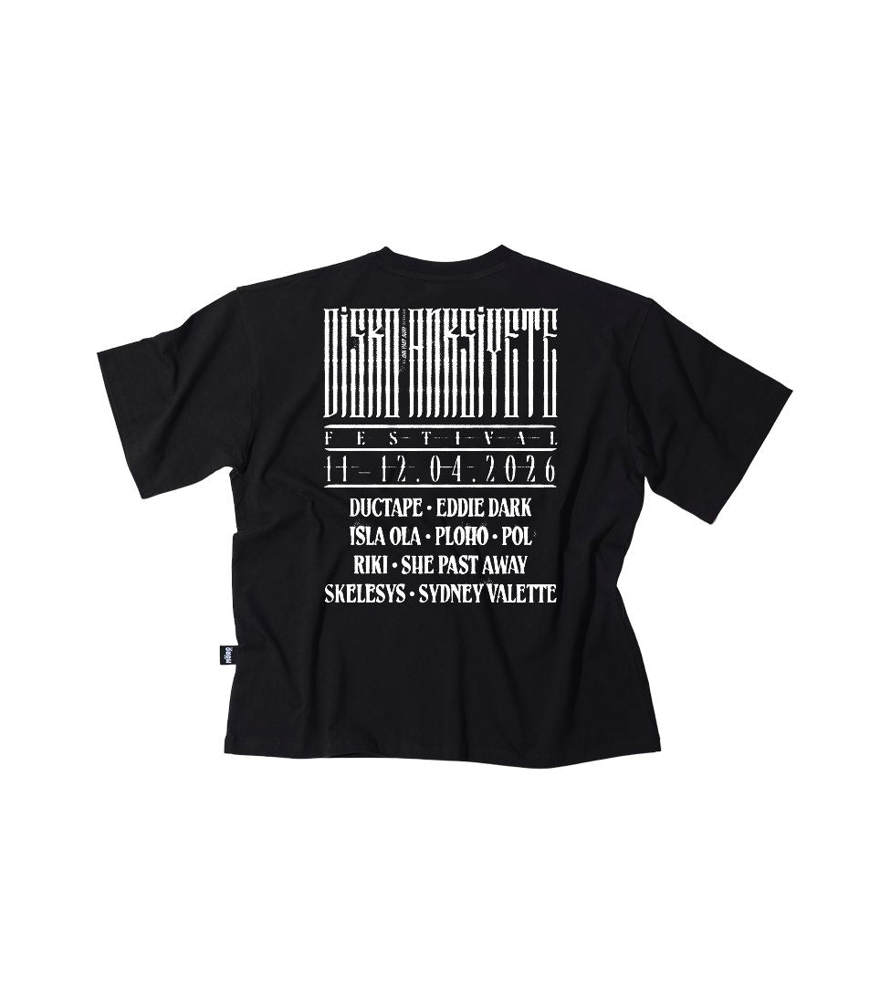 Disko Anksiyete Festival Tee OS Black