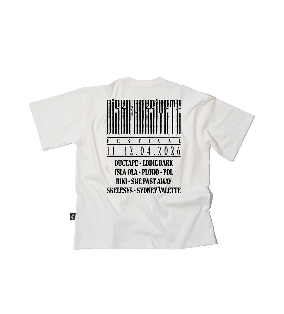 Disko Anksiyete Festival Tee OS White